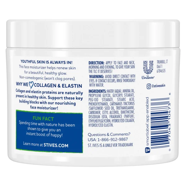 St. Ives Collagen and Elastin Moisturizer 283g - USA - Image 2