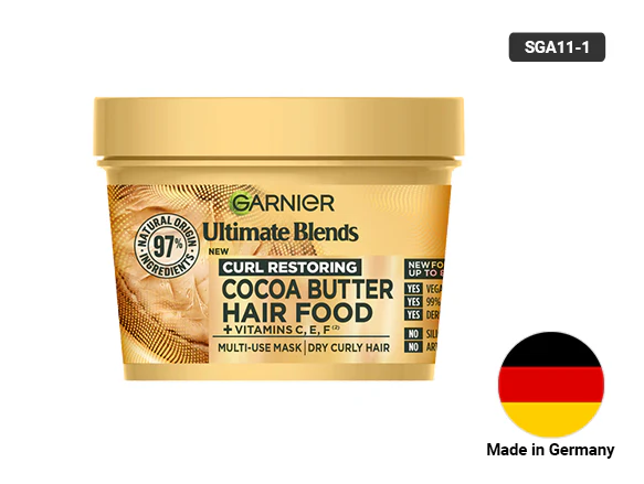 Garnier Ultimate Blends Cocoa Butter 3 in 1 Hair Mask 390ml - GERMANY