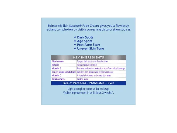 Palmers Skin Success Fade Cream for Oily Skin 75g - USA - Image 2
