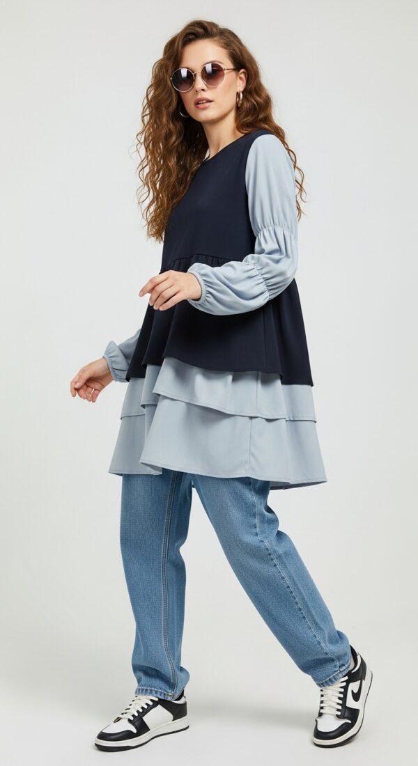 GIVO LOND SLEEVE MINI DRESS - Image 2