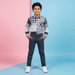 Bug junior boys printed shirt (3-8 Years)