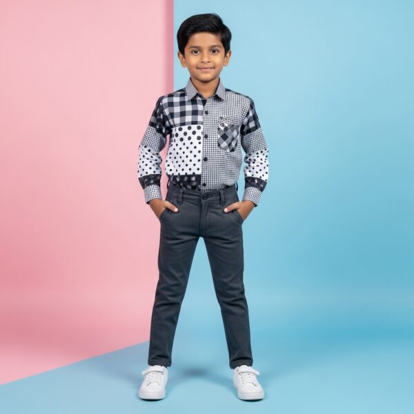 Bug junior boys printed shirt (3-8 Years)