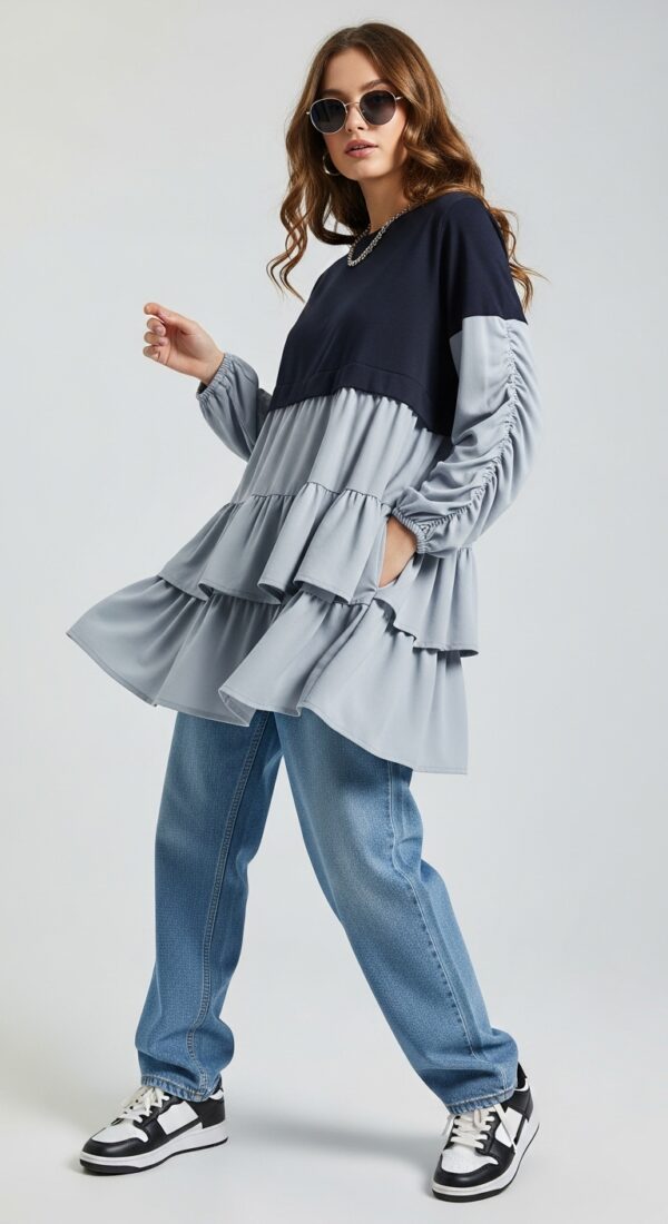 GIVO LOND SLEEVE MINI DRESS - Image 3