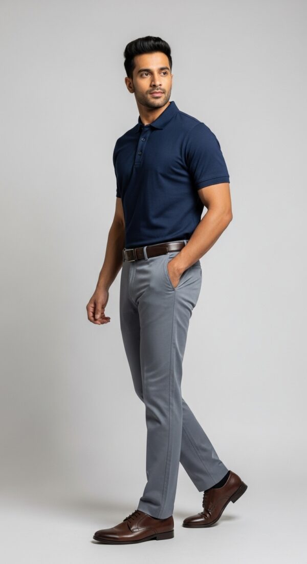 JOBBS MENS COMFORT FIT CHINO TROUSER - Image 4