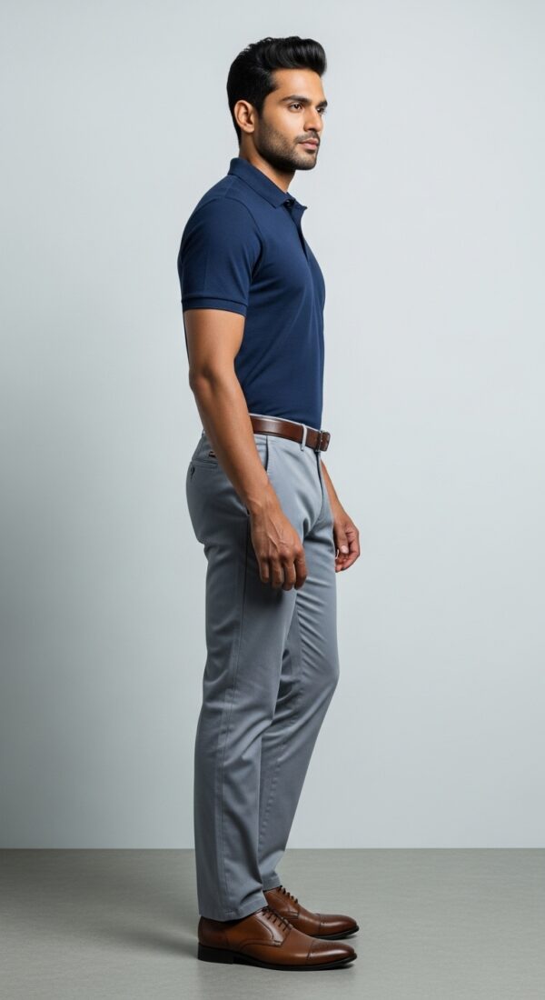 JOBBS MENS COMFORT FIT CHINO TROUSER - Image 5