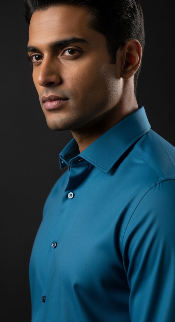 JOBBS MEN'S LONG SLEEVE FORMAL SOLID COLOUR SHIRT - Image 4